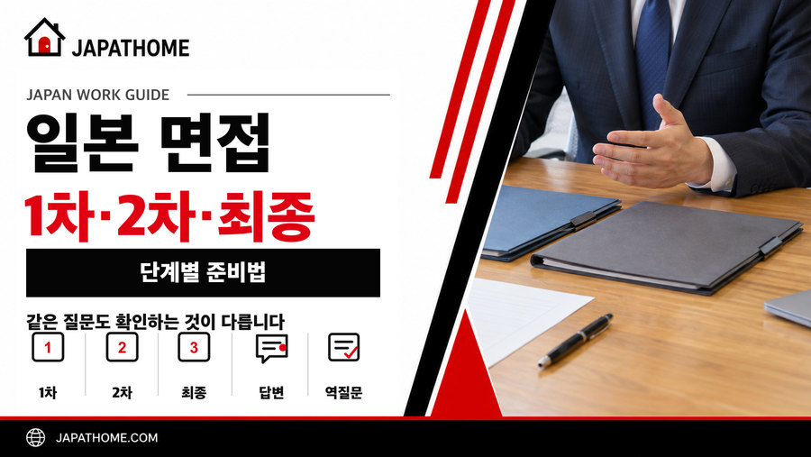 일본 취업 면접은 몇 번 볼까?|1차·2차·최종면접 차이와 준비법